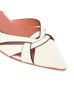 Bibi Lou Slingback Nolia 45 Pump Trasversale Naplak Bianco