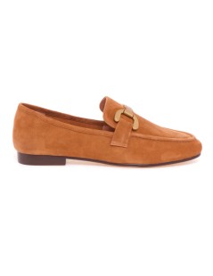 Bibi Lou Vela Loafer Mocassino College Morsetto Camoscio Cuoio