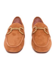Bibi Lou Vela Loafer Mocassino College Morsetto Camoscio Cuoio
