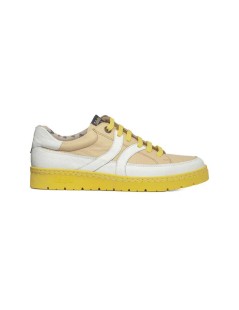 Callaghan Sneakers Uomo Petete Cassetta Pelle Multi Bianco Giallo