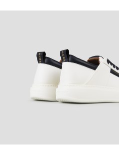 Alexander Smith Sneakers Cassetta Fondo Medio Bianco Blu