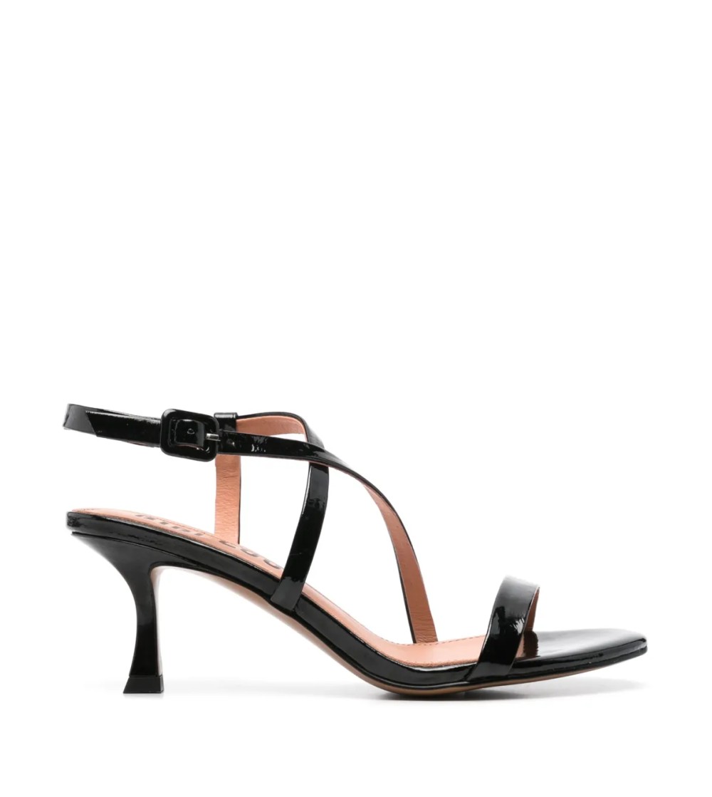 Bibi Lou Sandalo Nica 65 Tacco Rocchetto Naplak Trasversale Nero