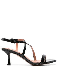Bibi Lou Sandalo Nica 65 Tacco Rocchetto Naplak Trasversale Nero