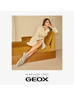 Geox Sneakers Donna Spherica Plus Tessuto Taupe Gold