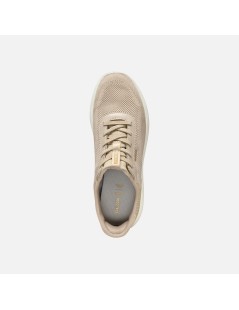 Geox Sneakers Donna Spherica Plus Tessuto Taupe Gold