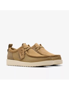 Clarks Stringata Vaschetta Rete e Camoscio Sabbia