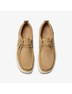Clarks Stringata Vaschetta Rete e Camoscio Sabbia