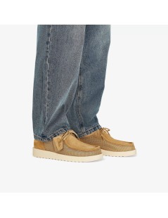 Clarks Stringata Vaschetta Rete e Camoscio Sabbia