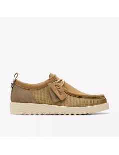 Clarks Stringata Vaschetta Rete e Camoscio Sabbia