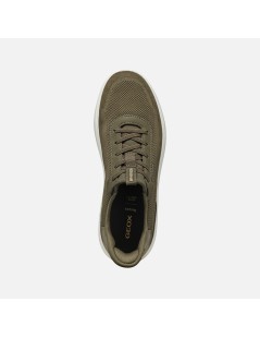 Geox Sneakers Uomo Spherica Plus a Calza Elastic Militare
