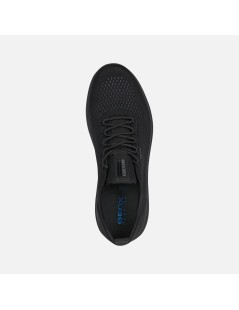 Geox Sneakers Uomo Spherica Tessuto Tutto Nero