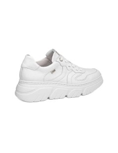Callaghan Sneakers Baccara Fondo Alto Pelle Tutto Bianco