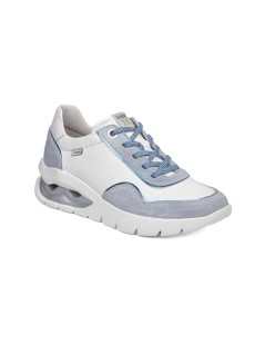 Callaghan Sneakers Aria Inserti Laminato Camoscio Bianco Cielo