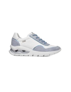 Callaghan Sneakers Aria Inserti Laminato Camoscio Bianco Cielo