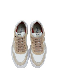 Callaghan Sneakers Baccara Fondo Alto Pelle Rosa Bianco