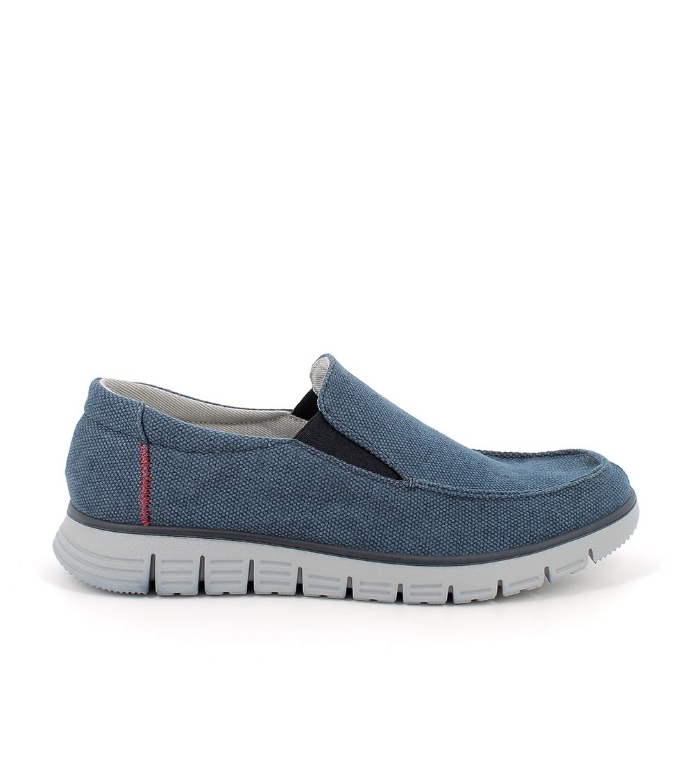 Enval Soft Slipon Uomo Vaschetta Dude Cotone Blu