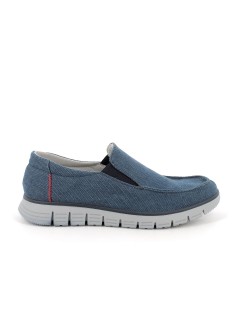 Enval Soft Slipon Uomo Vaschetta Dude Cotone Blu