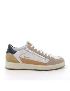 IGI &Co Sneakers Uomo Cassetta con Zip Profilata Sabbia Senape