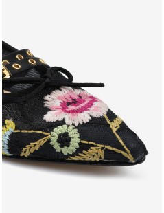 Hegos Ballerina a Punta con Fiocco Doppia Fibbia Nero