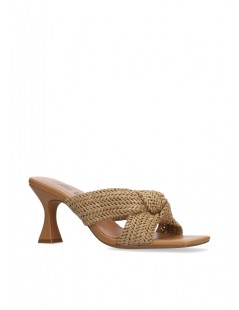 Bibi Lou Sandalo Nicole Slipper Nodo Incrocio Rafia Camel