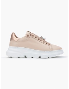 Stokton Sneakers Volume Gioiello Nappa Meringue Nude