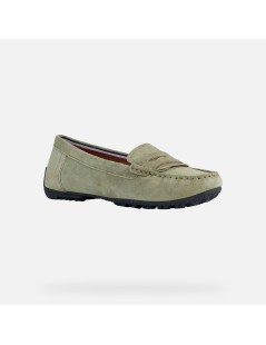 Geox Mocassino Donna Kosmopolis Basso Camoscio Pistacchio
