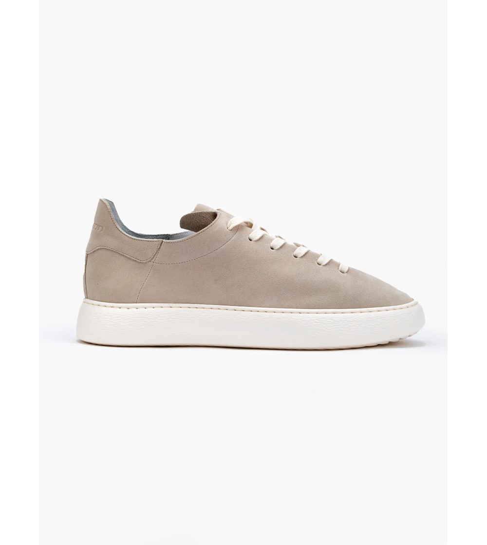 Stokton Sneakers Uomo Summer Nabuk Guanto Taupe Conchiglia