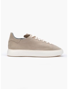 Stokton Sneakers Uomo Summer Nabuk Guanto Taupe Conchiglia