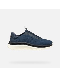 Geox Sneaker Uomo Spherica Actif X Fondo Alto Tessuto Navy