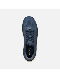 Geox Sneaker Uomo Spherica Actif X Fondo Alto Tessuto Navy
