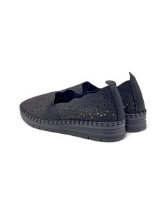 Grunland Slipon Super Leggera Traforata Ideal Tutto Nero