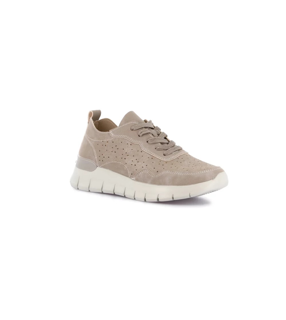Grunland Sneakers Super Leggera Traforata Taupe