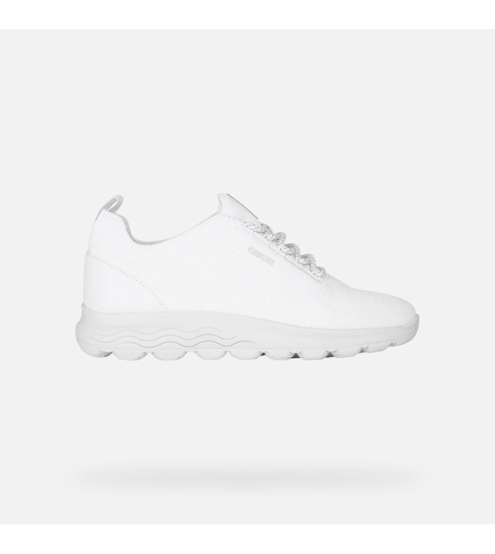 Geox Sneakers Donna Spherica Tessuto Bianco