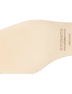 Brunate Slingback Tacco Medio Pelle Intrecciata Cuoio Sabbia