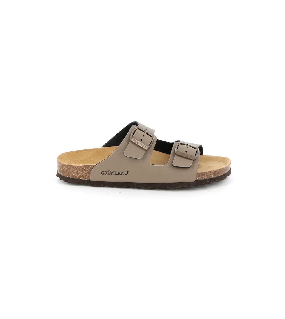 Grunland Ciabatta Donna Bio Birk Arizona Basso Tortora