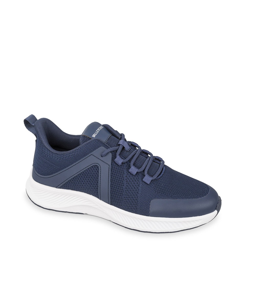 Valleverde Sneakers Uomo Sketch Memory Tessuto e Inserti Navy