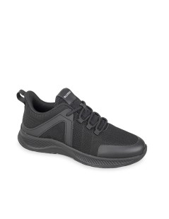 Valleverde Sneakers Uomo Sketch Memory Tessuto e Inserti Nero