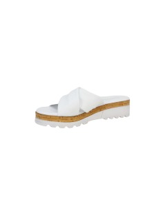 Cinzia Soft Ciabatta Incrociata Nappa Bianco