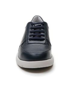 Stonefly Sneakers Stream Classic Comfort Traforate Nappa Blu Scuro