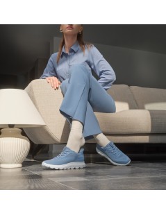 Geox Sneakers Donna Spherica Plus Tessuto Blu Cielo