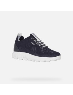 Geox Sneakers Donna Spherica Knitted Tessuto Nero