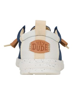 Hey Dude Slipon Uomo Bally Bicolor Elastic Tessuto Blu Bianco