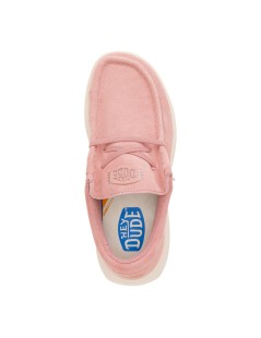 Hey Dude Slipon Donna Platform Alto Elastic Tessuto Rosa