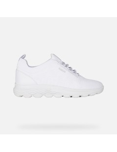 Geox Sneakers Donna Spherica Knitted Tessuto Bianco
