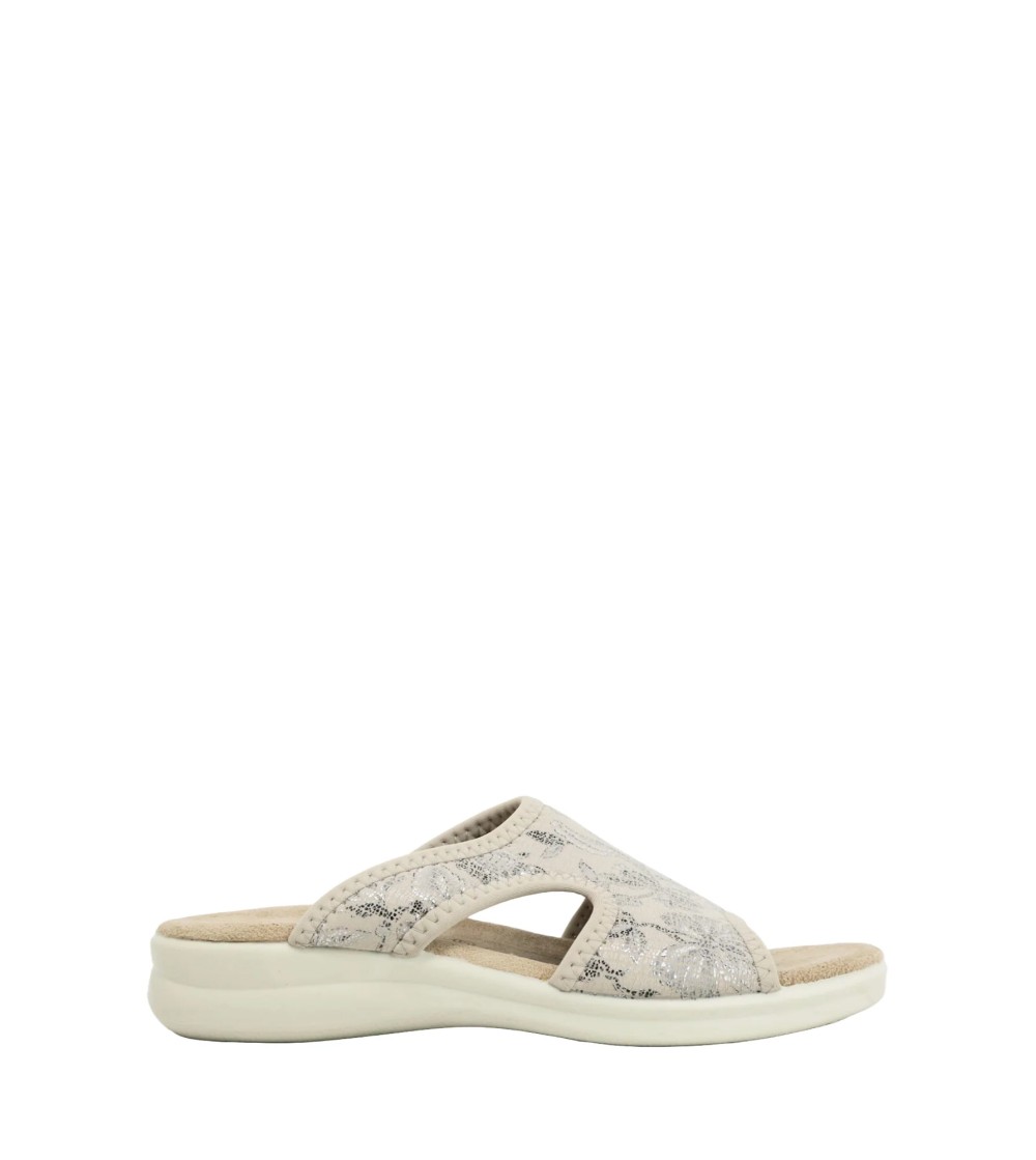 Susimoda Ciabatta Comfort Spugna Tessuto Elastic Lycra Beige