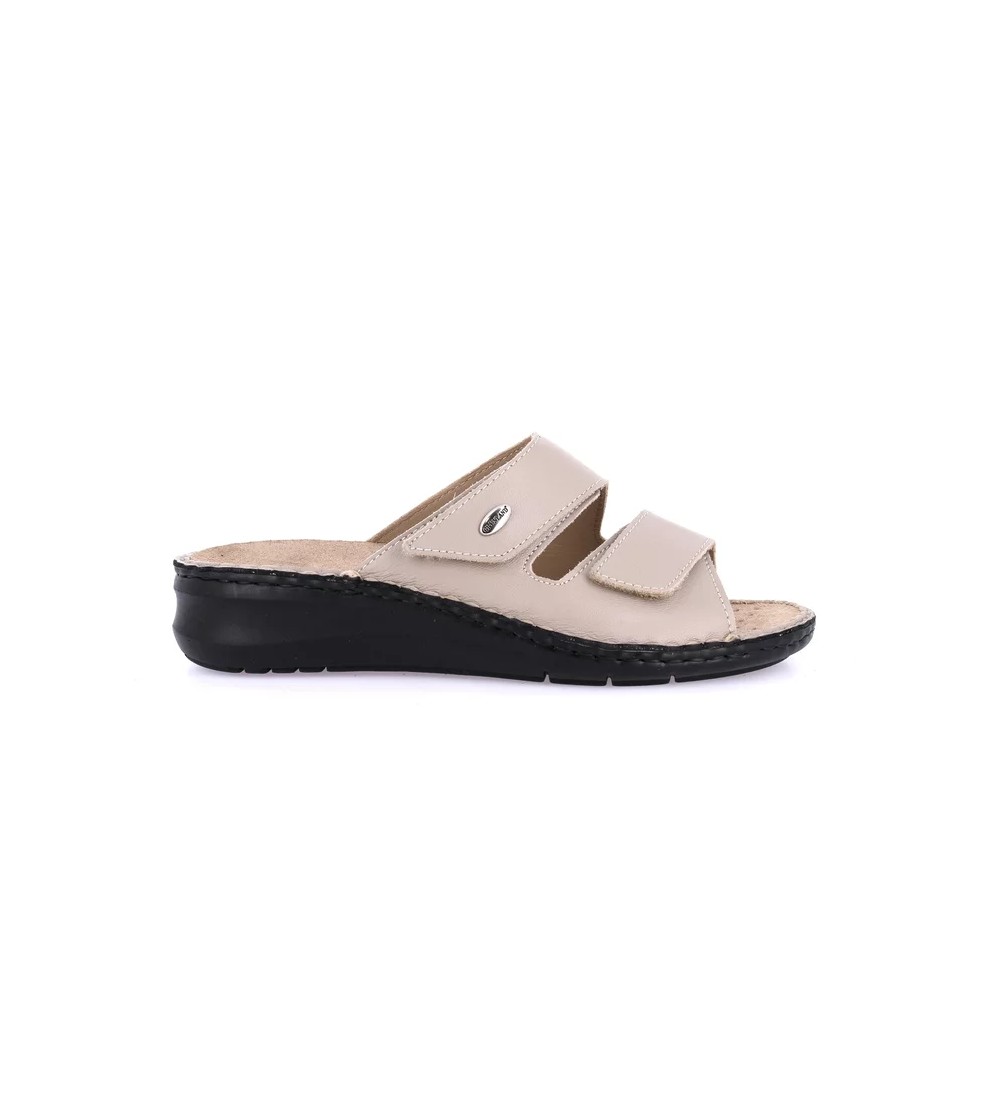 Grunland Ciabatta Classic Plantare Estraibile 2 Velcro Pelle Sabbia
