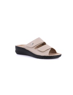 Grunland Ciabatta Classic Plantare Estraibile 2 Velcro Pelle Sabbia