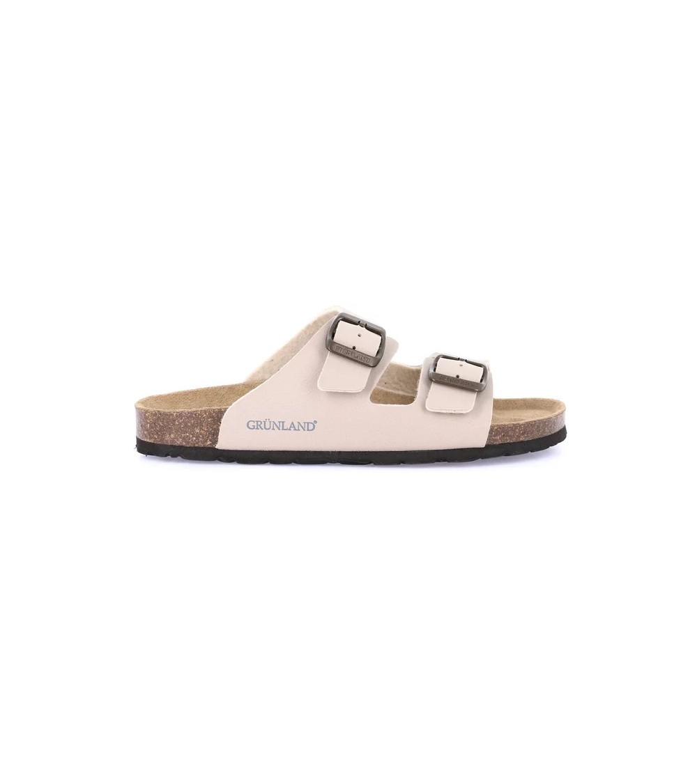 Grunland Ciabatta Donna Bio Birk Arizona Basso Beige
