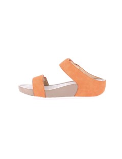 Grunland Ciabatta Fit Doppio Fascia Velcro Extra Leggera Arancio