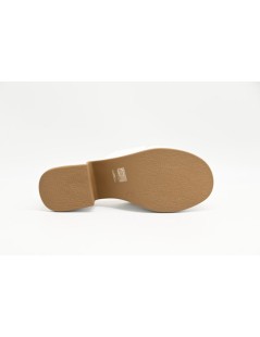 Susimoda Ciabatta Sabot Zeppatacco Morsetto Nappa Bianco